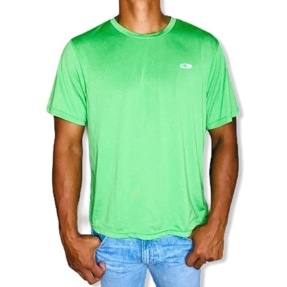 𝅺C9 Champion Duo-Dry Men’s Green Active Shirt - Picture 1 of 6
